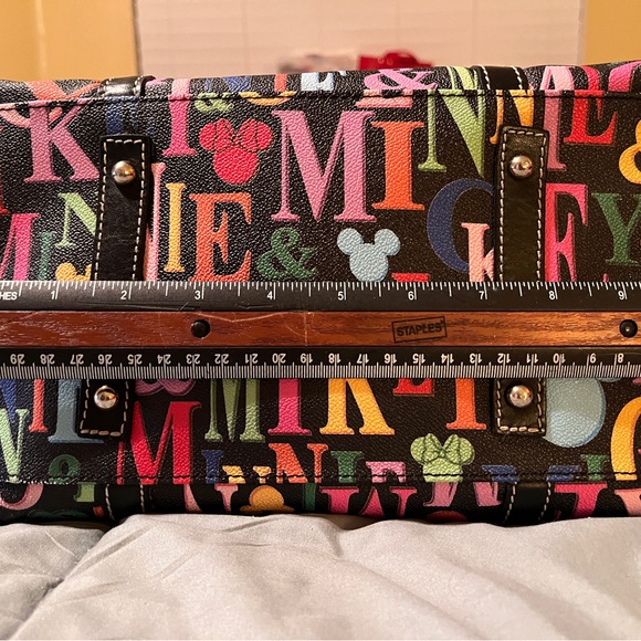 Dooney & Bourke Black Multicolor Satchel - Picture 4 of 7